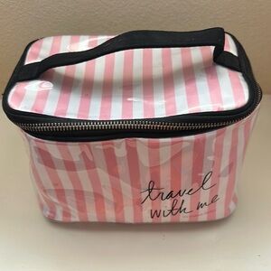 Victoria's Secret Pink and Black Cosmetic Case